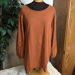 SONOMA 1X Goods For Life Plus slubbed cotton bell sleeve with elastic cu…